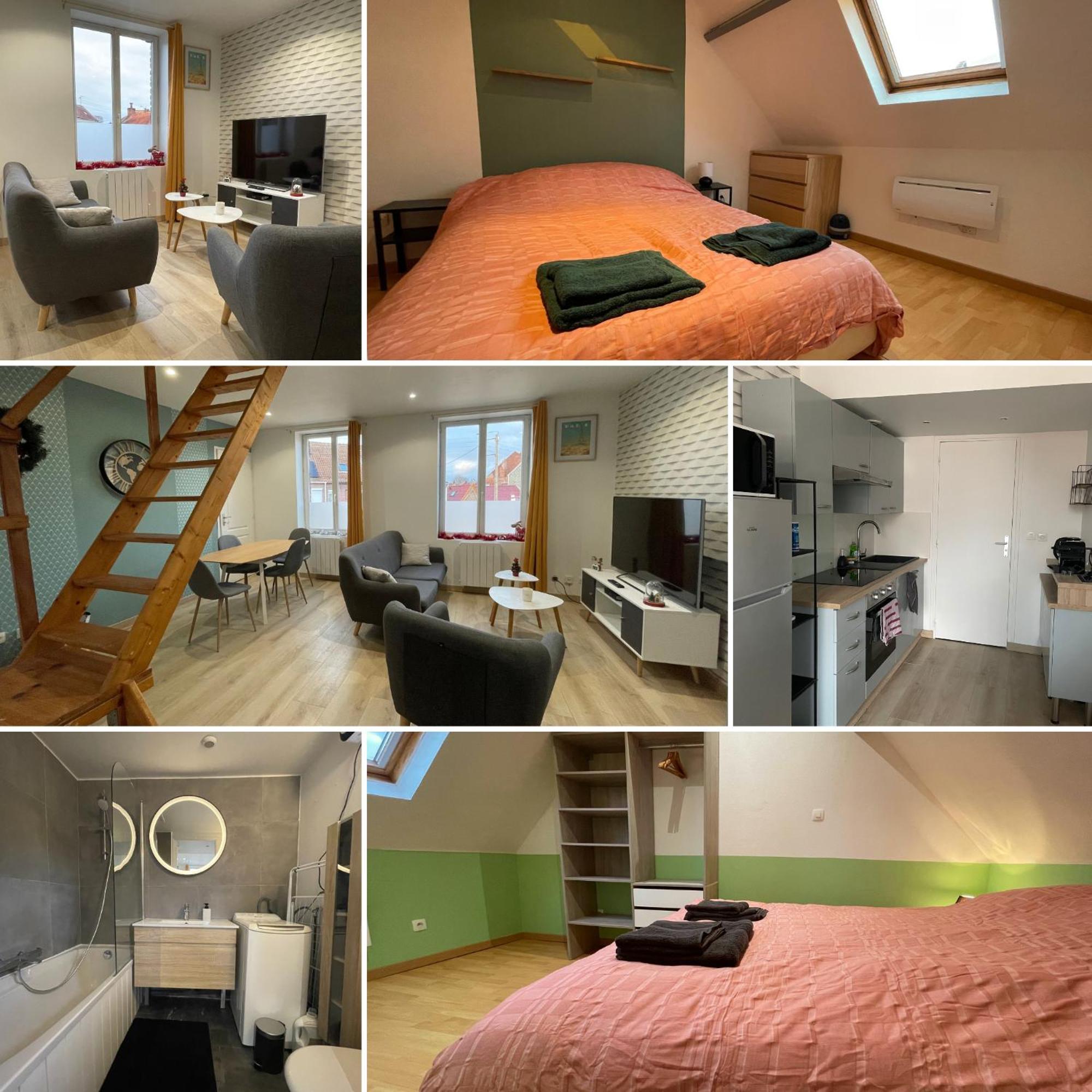 Phalempin Gite Le Duplex - 5Min De La Gare Vers Lille-Lens-Arras מראה חיצוני תמונה