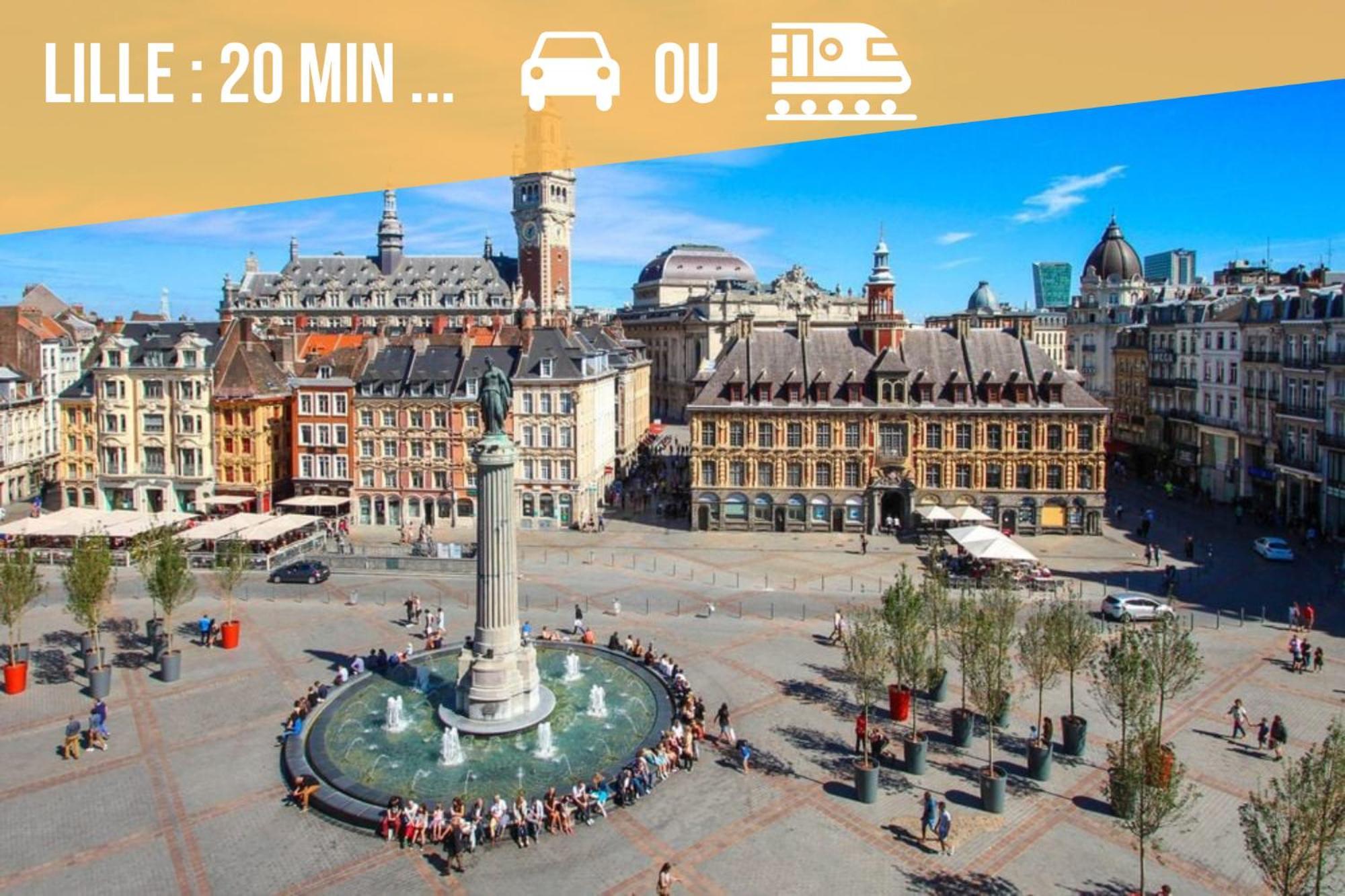 Phalempin Gite Le Duplex - 5Min De La Gare Vers Lille-Lens-Arras מראה חיצוני תמונה